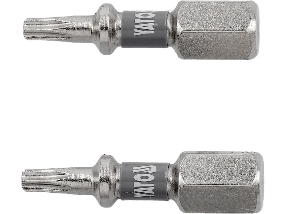 Насадка викруткова YATO TORX T10 х 25мм. HEX 1/4", покрита нікелем, 2шт.