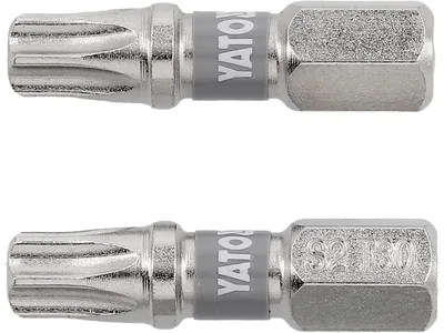 Насадка викруткова YATO TORX T30 х 25 мм. HEX 1/4", покрита нікелем, 2 шт.