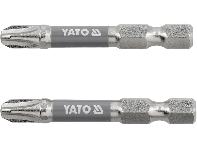 Насадка викруткова YATO PH3 х 50мм. HEX 1/4", покрита нікелем, 2шт.