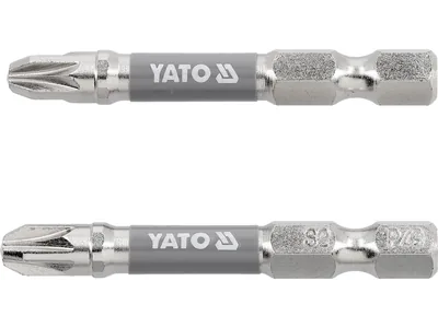 Насадка викруткова YATO PZ3 х 50мм. HEX 1/4", покрита нікелем, 2шт.