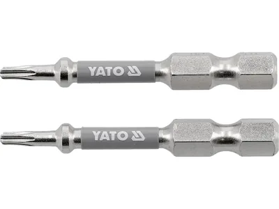 Насадка викруткова YATO TORX T8 х 50 мм. HEX 1/4", покрита нікелем, 2 шт.