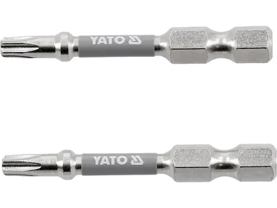 Насадка викруткова YATO TORX T20 х 50 мм. HEX 1/4", покрита нікелем, 2 шт.