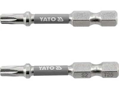 Насадка викруткова YATO TORX T25 х 50 мм. HEX 1/4", покрита нікелем, 2 шт.