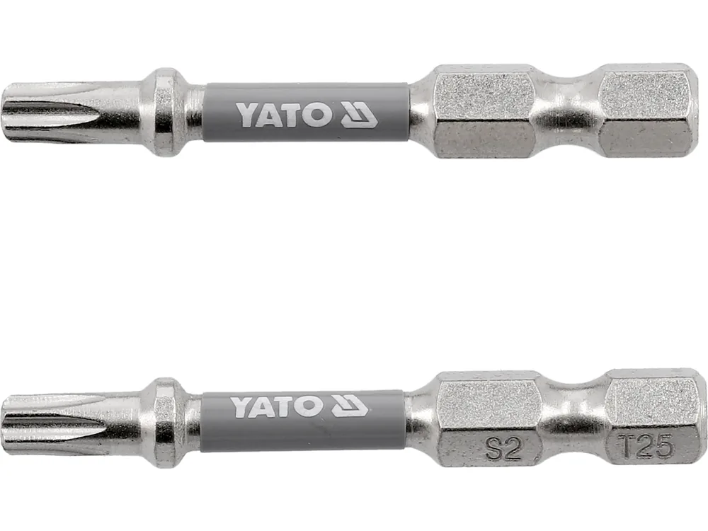 Насадка викруткова YATO TORX T25 х 50 мм. HEX 1/4", покрита нікелем, 2 шт.