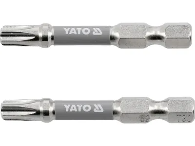 Насадка викруткова YATO TORX T30 х 50 мм. HEX 1/4", покрита нікелем, 2 шт.