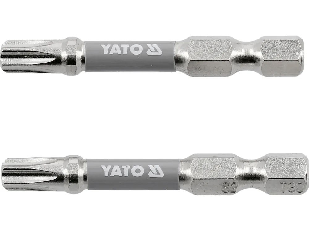 Насадка викруткова YATO TORX T30 х 50 мм. HEX 1/4", покрита нікелем, 2 шт.