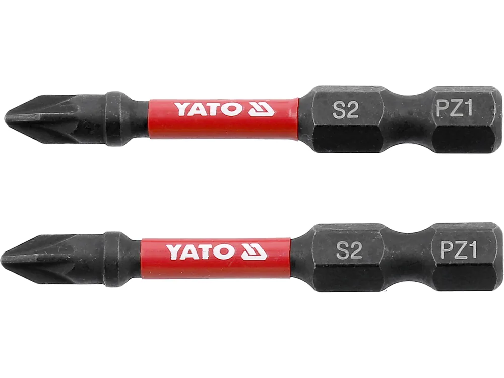 Насадка викруткова ударна YATO PZ1 х 50 мм. HEX 1/4", 2 шт.