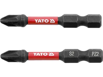 Насадка викруткова ударна YATO PZ2 х 50 мм. HEX 1/4", 2 шт.