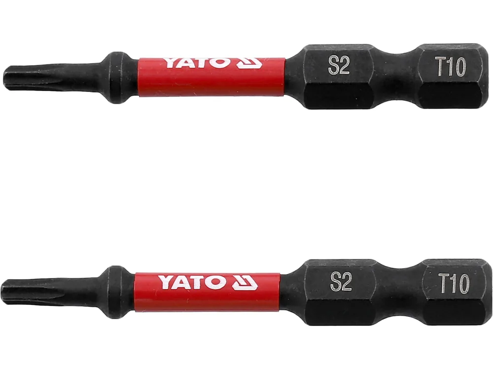 Насадка викруткова ударна YATO TORX T10 х 50 мм. HEX 1/4", 2 шт.
