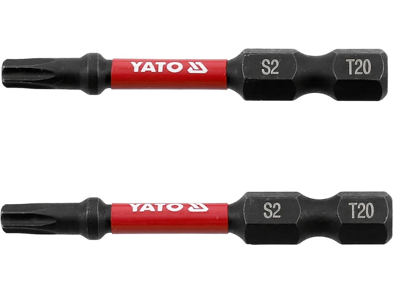 Насадка викруткова ударна YATO TORX T20 х 50 мм. HEX 1/4", 2 шт.