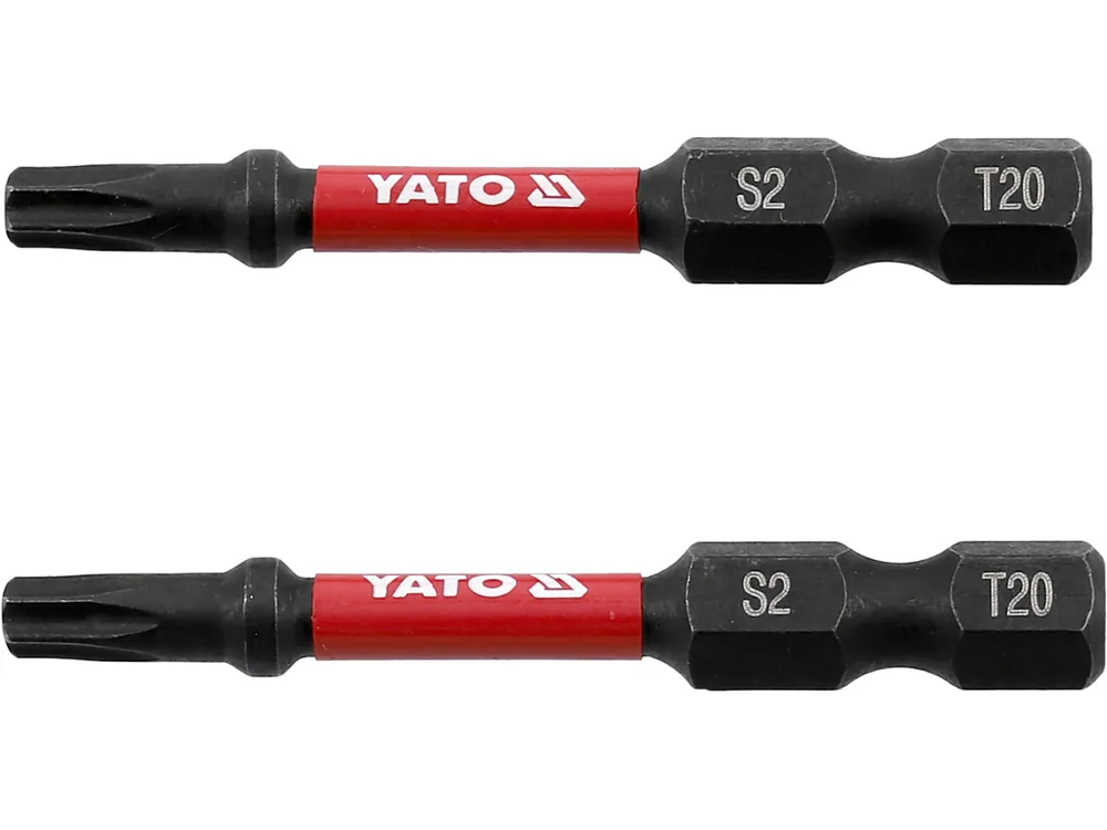 Насадка викруткова ударна YATO TORX T20 х 50 мм. HEX 1/4", 2 шт.