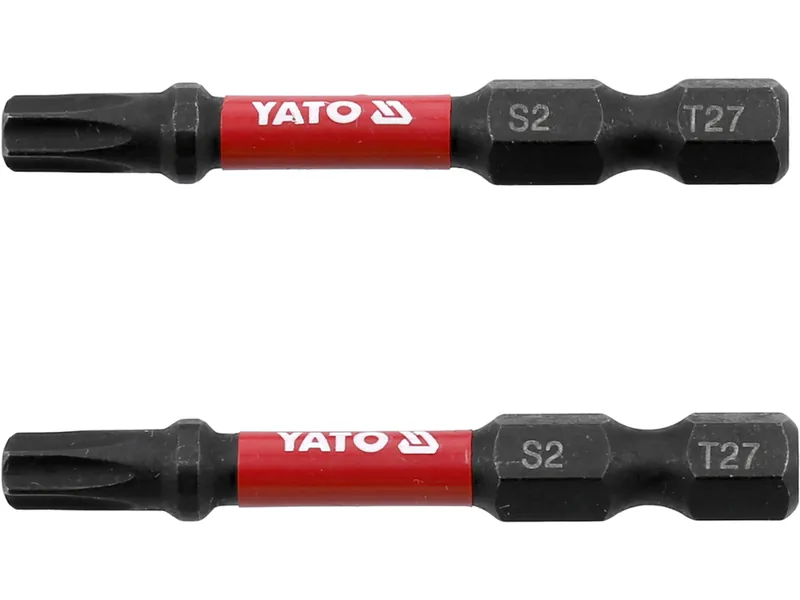 Насадка викруткова ударна YATO TORX T27 х 50 мм. HEX 1/4", 2 шт.