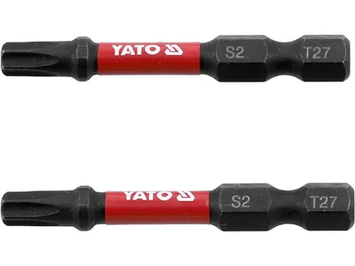 Насадка викруткова ударна YATO TORX T27 х 50 мм. HEX 1/4", 2 шт.