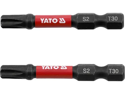 Насадка викруткова ударна YATO TORX T30 х 50 мм. HEX 1/4", 2 шт.