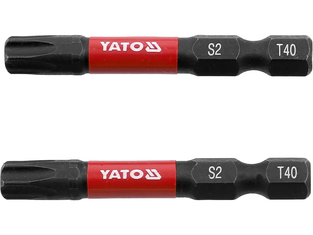 Насадка викруткова ударна YATO TORX T40 х 50 мм. HEX 1/4", 2 шт.