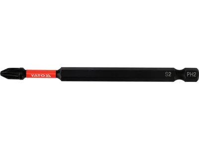 Насадка викруткова ударна YATO PH2 х 100 мм з шпинделем 6-гранним 1/4"