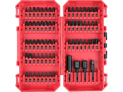 Насадки викруткі ударні YATO PH, PZ, SQ, Torx, SL, HEX магніт тримачі з шпинделем 6-гран 1/4", 68 шт