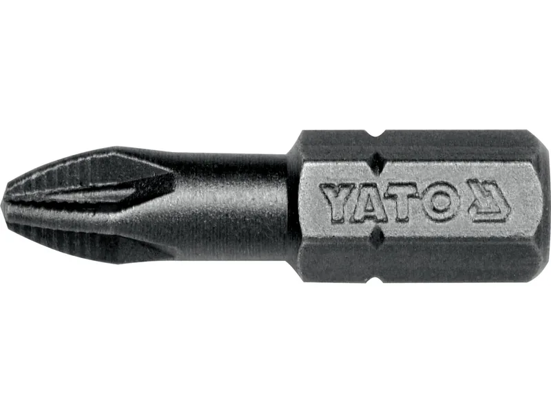 Насадка викруткова YATO : "Pozidriv" PZ2 x 25 мм. HEX 1/4". 50 (Уп/Шт.)