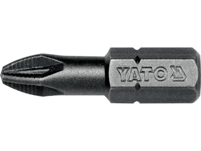 Насадка викруткова YATO : "Pozidriv" PZ2 x 25 мм. HEX 1/4". 50 (Уп/Шт.)