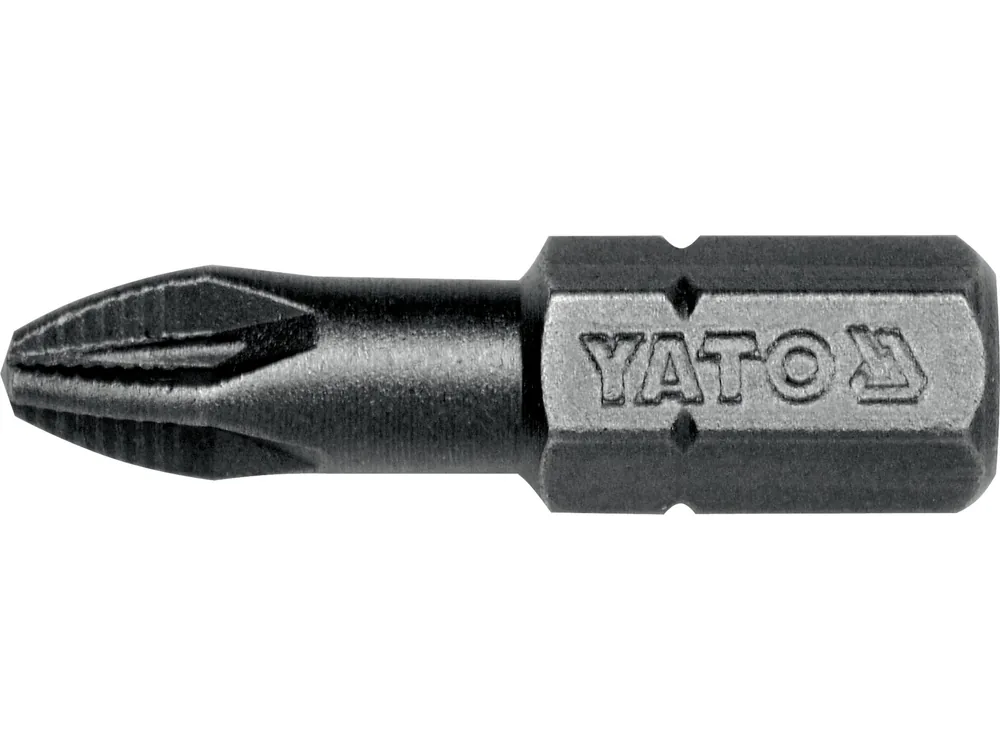 Насадка викруткова YATO : "Pozidriv" PZ2 x 25 мм. HEX 1/4". 50 (Уп/Шт.)