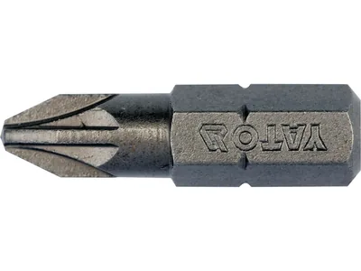 Насадка викруткова YATO : "Pozidriv" PZ2 x 25 мм. HEX 1/4". 10 (Уп/Шт.)