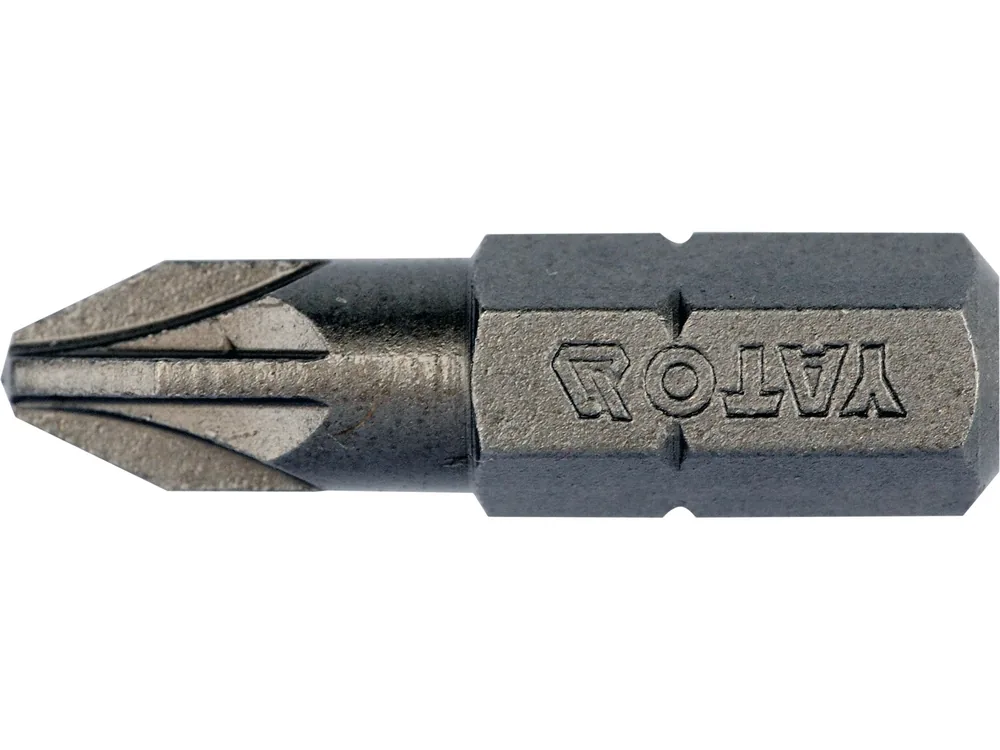 Насадка викруткова YATO : "Pozidriv" PZ2 x 25 мм. HEX 1/4". 10 (Уп/Шт.)