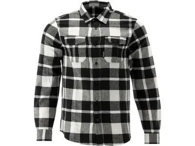 Сорочка фланелева біло-чорна,  YATO розм. 3XL/ 84см х 65см,100%-бавовна
