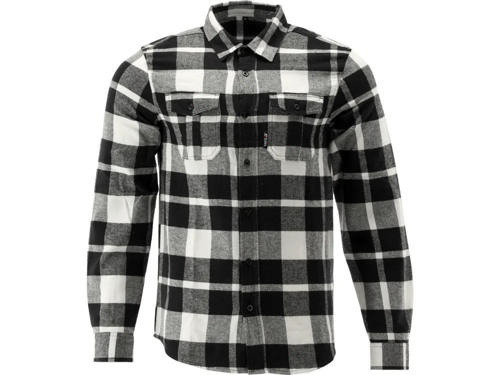 Сорочка фланелева біло-чорна, YATO розм. 3XL/ 84см х 65см,100%-бавовна