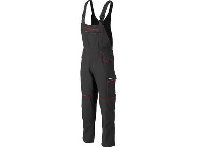 Комбінезон робочий COMFY YATO розмір XXL, чорно-червоний, 9 кишень, 100% бавовна