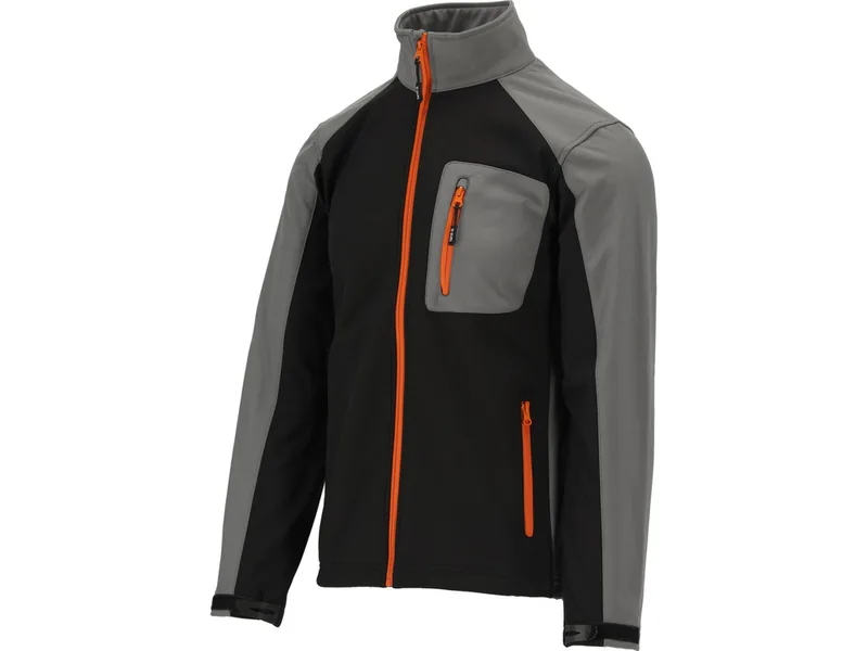 Куртка робоча SOFTSHELL YATO розмір S, чорно-сіра, 3 кишені, 96% поліестер і 4% спандекс(DW)