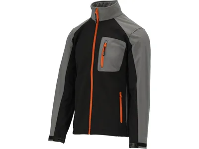 Куртка робоча SOFTSHELL YATO розмір S, чорно-сіра, 3 кишені, 96% поліестер і 4% спандекс(DW)