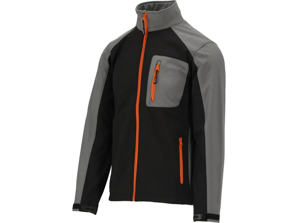 Куртка робоча SOFTSHELL YATO розмір S, чорно-сіра, 3 кишені, 96% поліестер і 4% спандекс(DW)