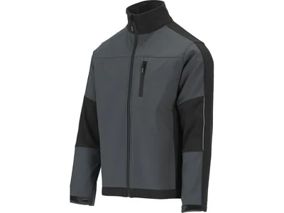 Куртка робоча SOFTSHELL YATO розмір S, чорно-темно-сіра, 3 кишені, 96% поліестер і 4% спандекс(DW)