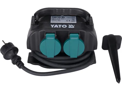 Розетка садова YATO 230В 16А  4 гнізда