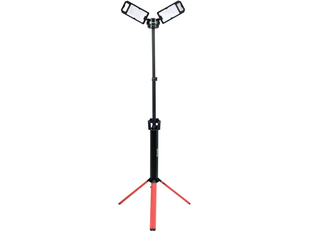 Прожектори 2 шт. 2828 SMD-діодні YATO: акумул. 4,7 В, 500-5000 Lm, на штативі h= 95-140 см