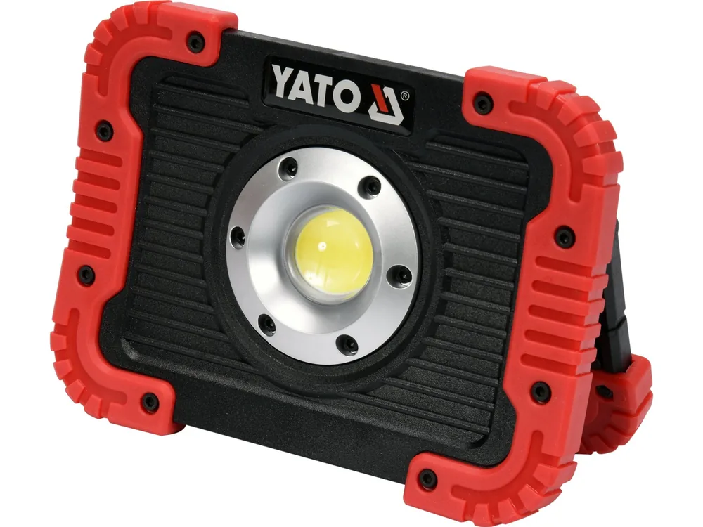 Прожектор діодний, переносний YATO акумулятор 3.7 В, 4.4 АГод; 10 Вт, 800 Lm, кабель USB
