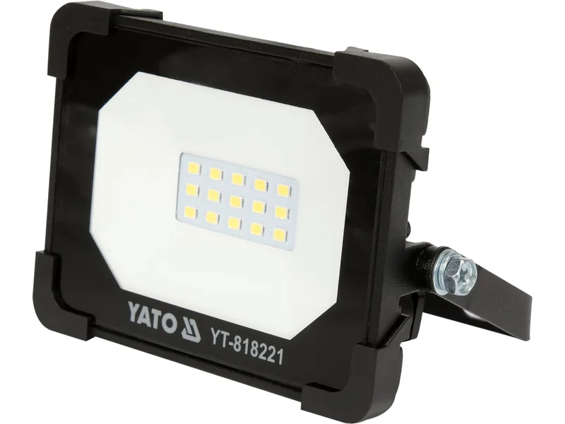 Прожектор з SMD-діодним випромінювачем YATO: 10 Вт, 230 В, 950 Лм, 15 діодів, 115x 98x 32 мм