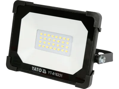 Прожектор з SMD-діодним випромінювачем YATO: 20 Вт, 230В, 1900 Лм, 30 діодів, 140 x124.5x 32 мм