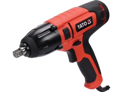 Гайковерт ударний мережевий YATO: 1/4" HEX x1/2" F, 450Вт, 450Нм, 3300 об/хв + 4 головки і кейс
