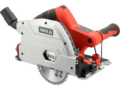 Пила дискова занурювальна YATO акумулят Li-Ion 18V,диск Ø=140/20  t= 2мм,кут 0-45°(БЕЗ АКУМУЛЯТОРА)