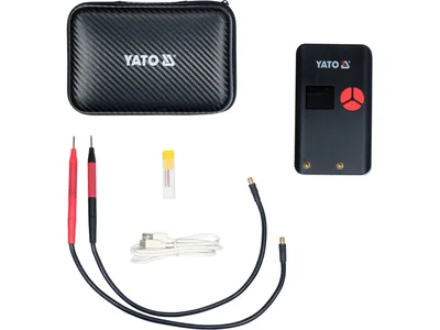 Апарат точкового зварювання портативний YATO акумул. Li-Po 4,2 В, 6.3 АГод, 500 А, вихідн- 2 А(DW)