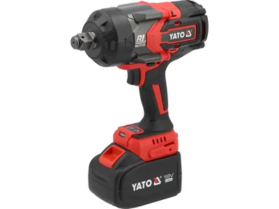 Гайковерт ударний акумуляторний YATO: 18 В Li-Ion 6 АГод, квадрат 3/4", КМ- 2400 Нм