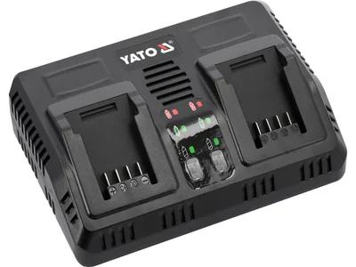 Зарядний пристрій YATO для акумуляторів Li-Ion 18 В, 2,4А, 2 термінали, від мережі 230 B