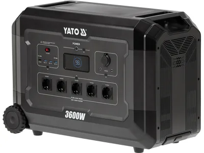 Портативна станція YATO : 3,6 / 7 кВт, 3072 ВтГод. LiFePO4