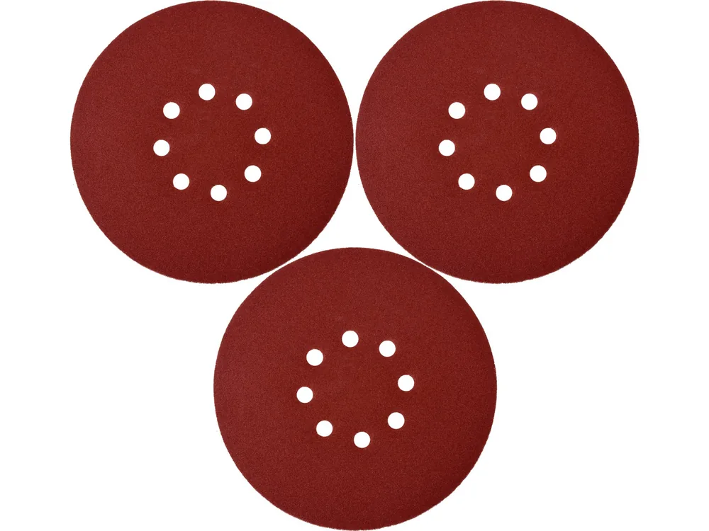 Круг шліфувальний з наждачн. паперу з липучкою YATO: Ø= 180 мм, Р240, до YT-82341, 3 шт
