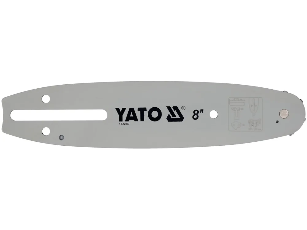Шина для пили YATO l= 8"/ 20 см (33 ланки)3/8" (9,52 мм)Т-0,322" (8,2 мм)для ланцюгів YT-849479