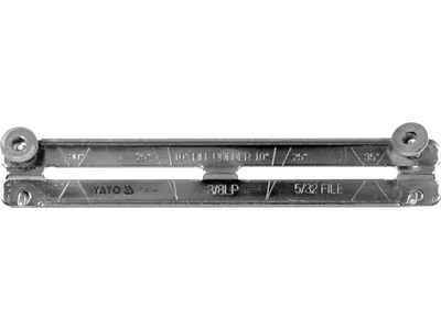 Направляюча до напильника YT-85025 YATO : Ø=4 мм, 190х30 мм, під кути 25°,30°,35°, гвинт засув(DW)