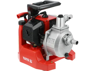 Мотопомпа YATO 1", 1,45 KW, продукт- 7,5 м³/год, висота/глиб- 21/8 м