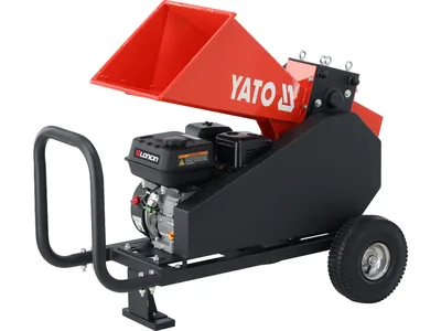 Подрібнювач гілок бензиновий YATO 4,1 кВт двиг- 196 см3 для гілок максим. Ø= 6 см, l= 50-80 мм