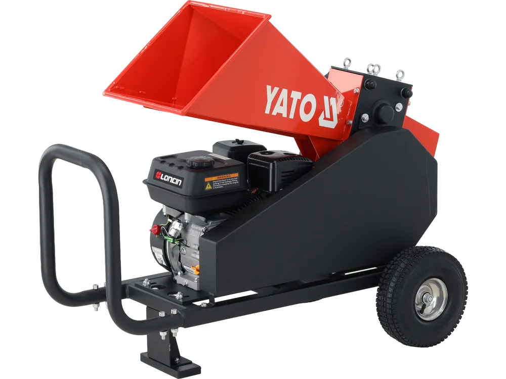 Подрібнювач гілок бензиновий YATO 4,1 кВт двиг- 196 см3 для гілок максим. Ø= 6 см, l= 50-80 мм